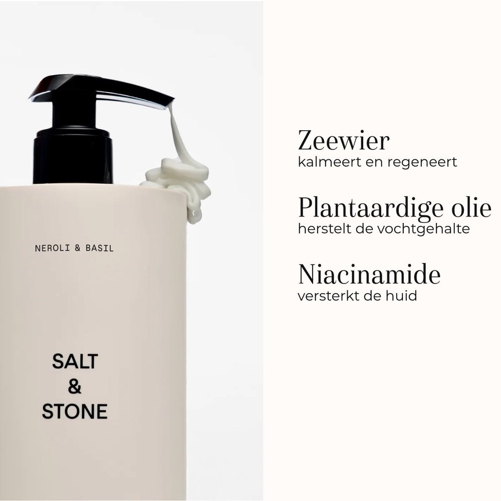 Salt & Stone Body Lotion Neroli & Basil ingrediënten