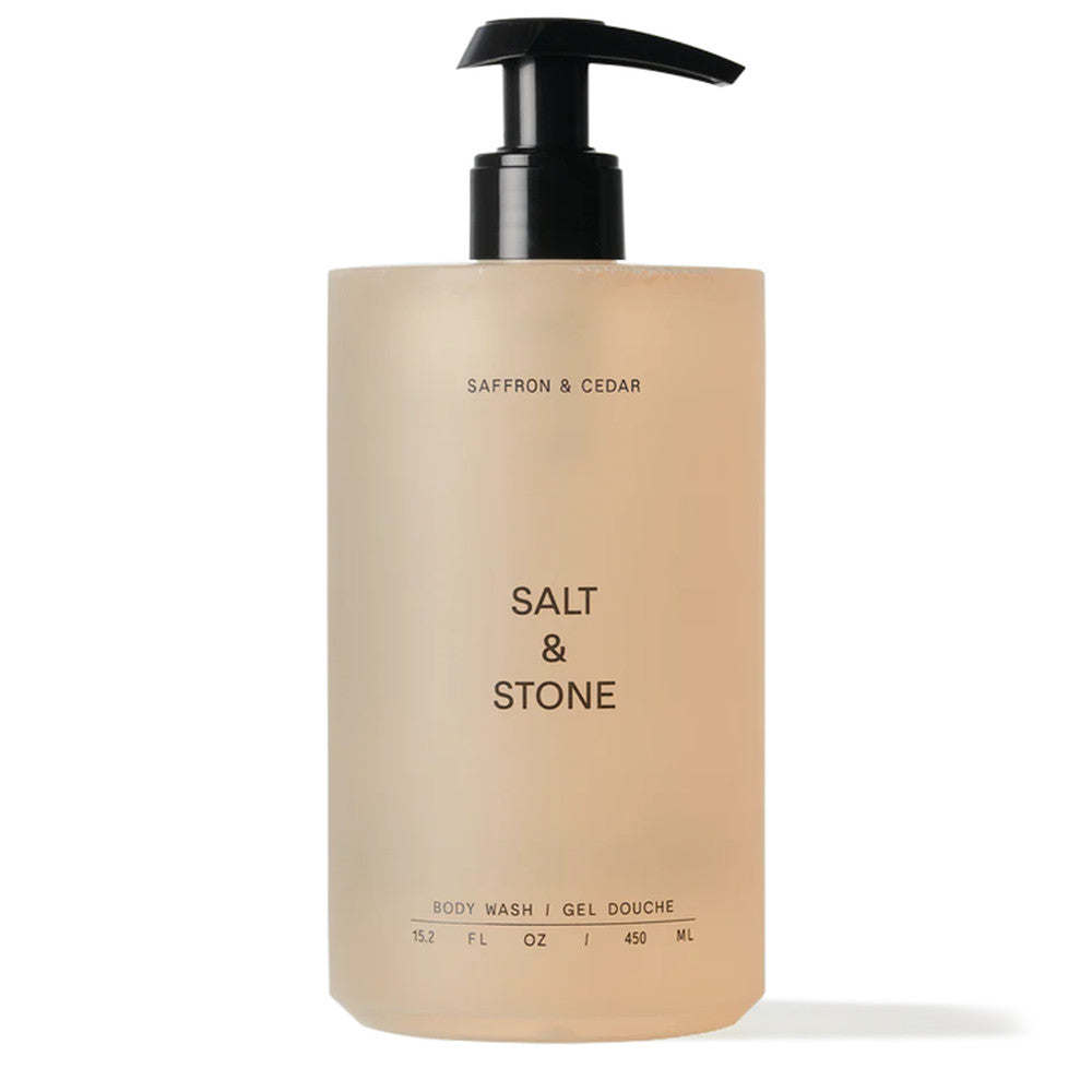 Salt & Stone Gel de baño Saffron & Cedar