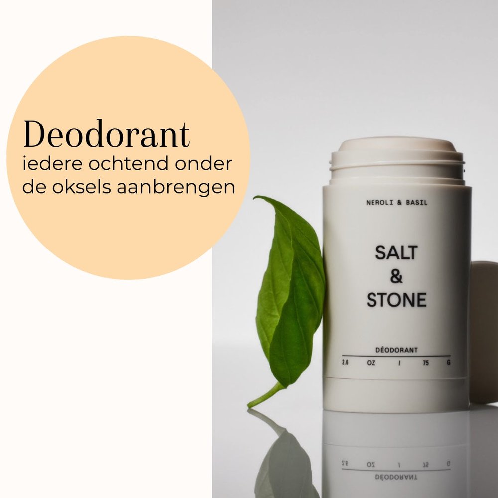 Salt & Stone Desodorante - Neroli & Basil (Extra Strenght) 75 g